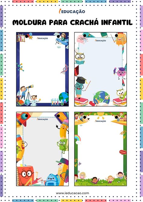 Bordas Para Crachas Infantil