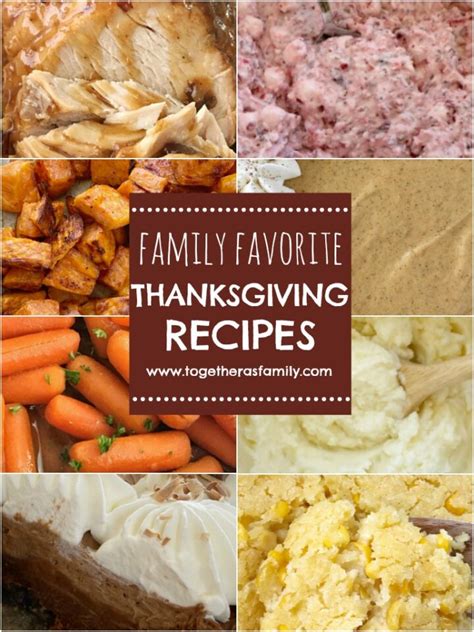 Family Favorite Thanksgiving Recipes - Together as Family