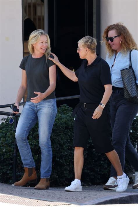 Ellen Degeneres And Portia De Rossi Out For Lunch In Santa Barbara