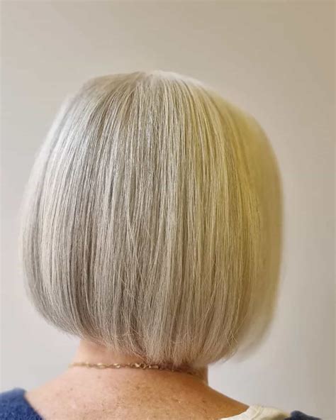 Classic Blonde Bob Cut For Women Over Flawless Hair