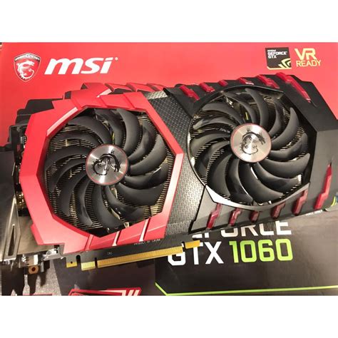 Nvidia Geforce Gtx 1060 6gb Gddr5 Vram Msi Gtx 1060 6gb