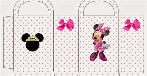 Minnie Con Lunares Rosa Bolsa De Papel Para Imprimir Gratis Ideas Y