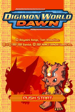 Digimon World: Dawn (2007) - MobyGames