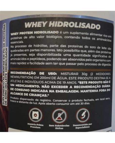 Whey Protein Hidrolisado 450g Newnutrition