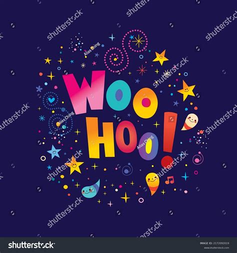 Woo Hoo Note Card Great Congrats Stock Vector Royalty Free 2172092019