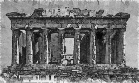 The Parthenon Painting By George Rossidis Pixels