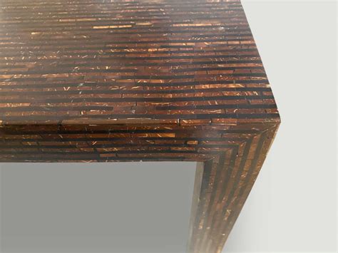 Coconut Shell Minimalist Table 446FE Andrianna Shamaris