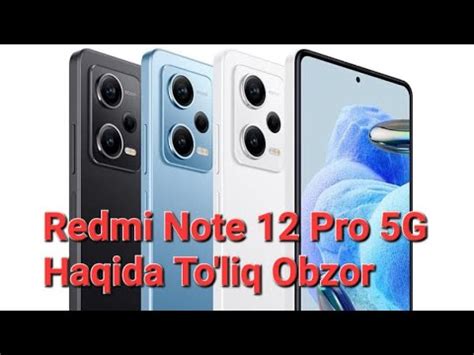 Redmi Note 12 Pro 5G Haqida To Liq Obzor O Zbek Tilida Yangi Telfon