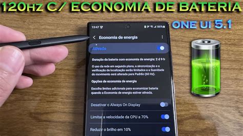 Como Ativar Hz C Economia De Bateria One Ui Android