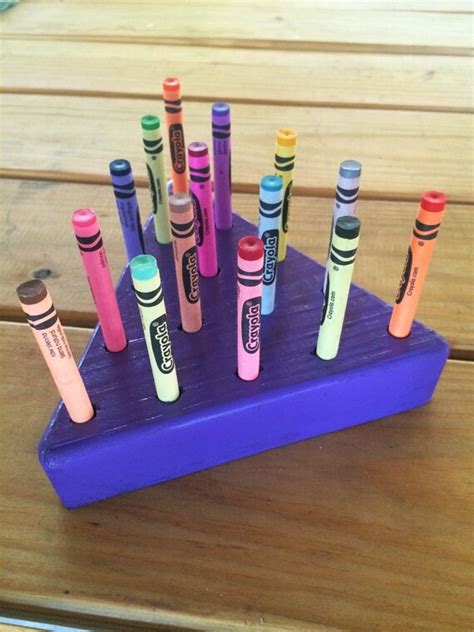 Wooden Crayon Holdertriangle Crayons Included