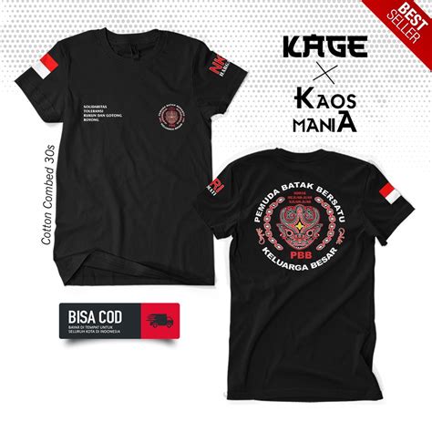 Jual Baju Kaos Pria Distro PEMUDA BATAK BERSATU PBB Kaos PBB Batak