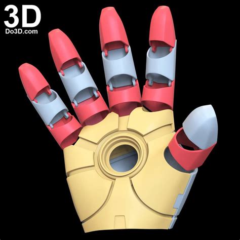 Imprimante 3D Fichier STL Gant Iron Man MK 2 MK 45 Dématérialisé