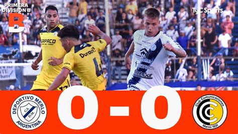 Deportivo Merlo 0 0 Comunicaciones Primera División B Fecha 3