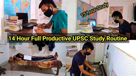 14 Hour Full Productive Upsc Study Routine Upsc Prelims 2024 A Day