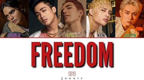 SB19 FREEDOM Lyrics Color Coded Lyrics Fil Eng YouTube