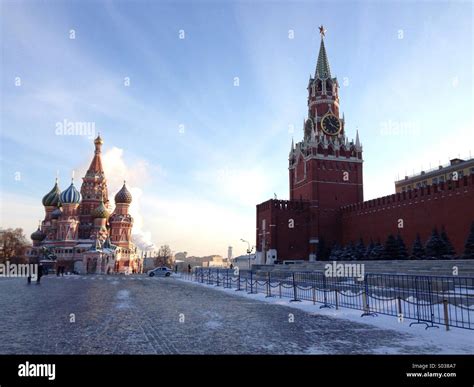 Winter in Moscow . Red Square, Moscow, Russia Stock Photo - Alamy