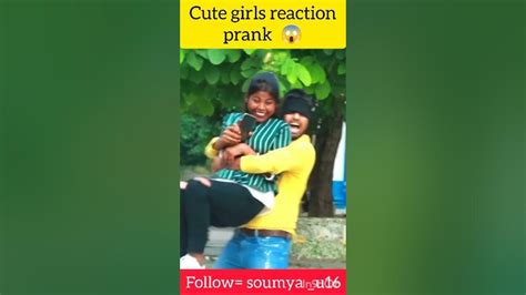 Cute Girls Reaction Prank 😱 Soumya Ranjan Youtube