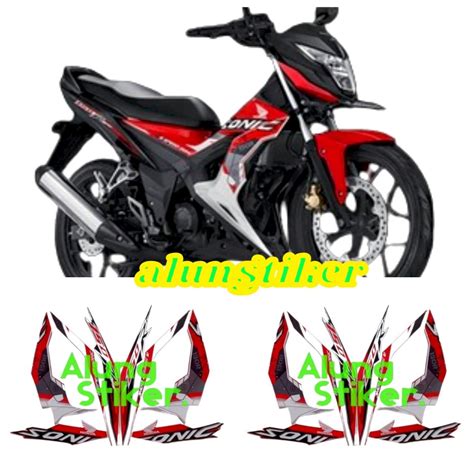 Jual STIKER STRIPING LIS LES BODY MOTOR HONDA SONIC 150R TAHUN 2018