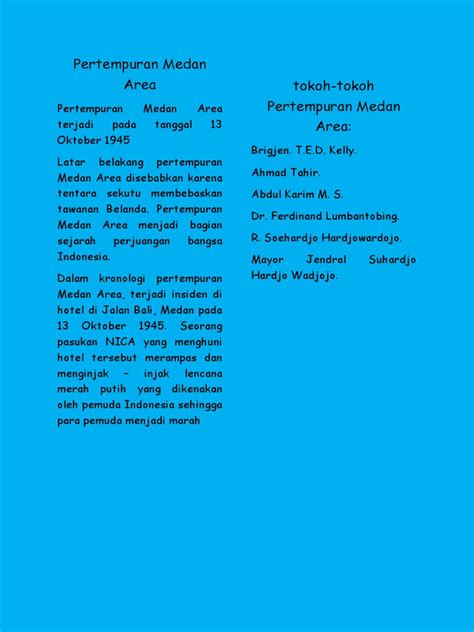 Pertempuran Medan Area | PDF