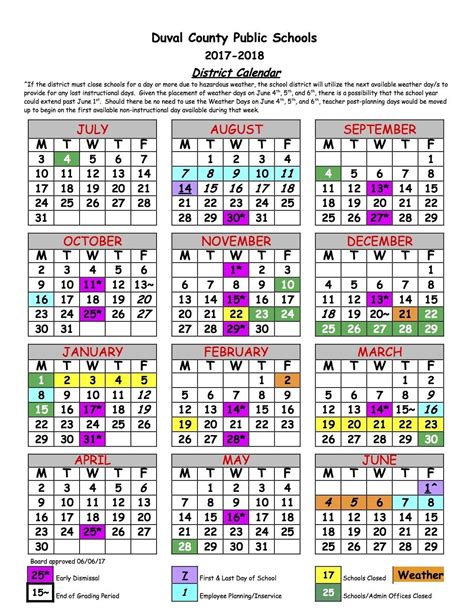 Incredible School Calendar Duval County | School calendar, Homeschool ...