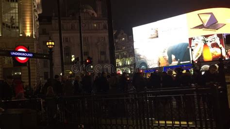 Piccadilly Circus London UK Nov 20th 2021 Picadilly Circus Night