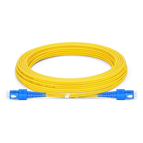 5m 16ft Sc Upc To Sc Upc Duplex 3 0mm Riser Ofnr 9 125 Single Mode Tight Buffered Fiber Optic