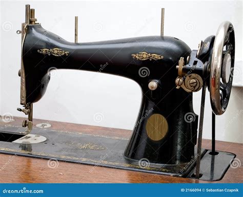 Old Sewing Machine Stock Photo Image Of Black Machine