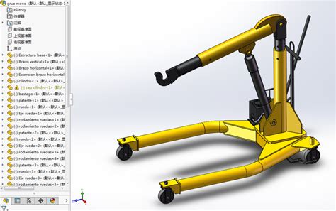 【工程机械】bimalesh Sir小型起重机3d数模图纸 Step Igs格式科普通用 仿真秀干货文章