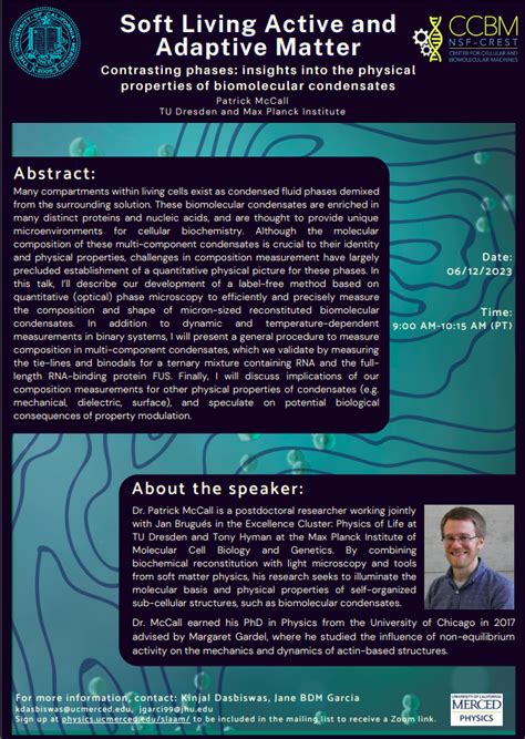 Uc Merced Physics On Twitter Join Us For The Next Slaam Seminar To Be