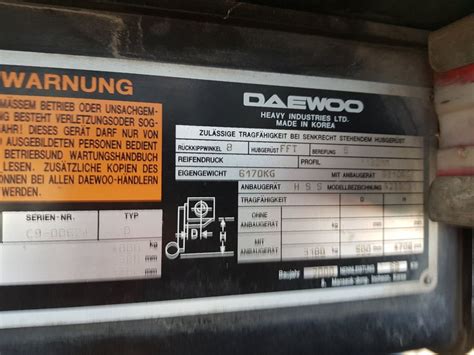 Stapler Diesel Daewoo D 40 SC mit Drehgabel (Gebraucht) in Ernetschwil ...