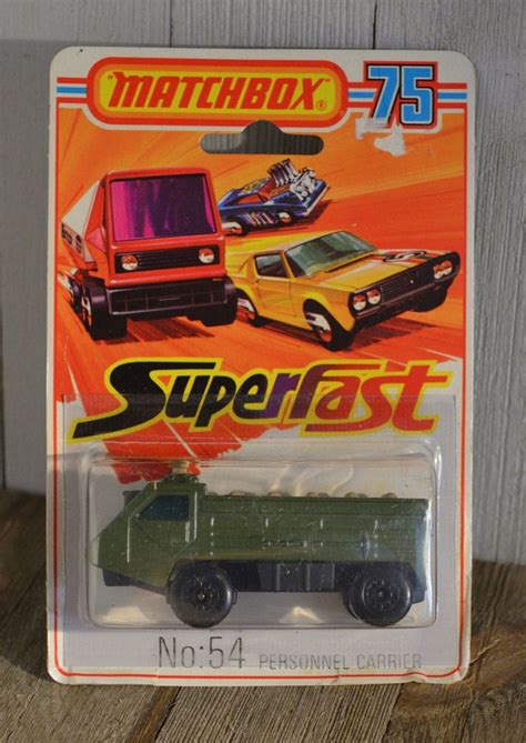 Matchbox Lesney Superfast 75 No 54 Personnel Carrier 1976 Etsy Canada