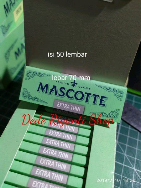 Jual Mascotte EXTRA THIN 70 Mm Kertas Papir Tingwe Linting Rokok Di