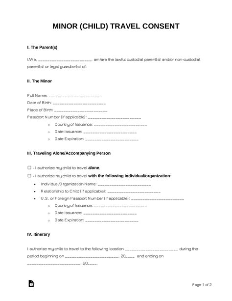 Notarized Travel Consent Letter Template 55 Koleksi Gambar