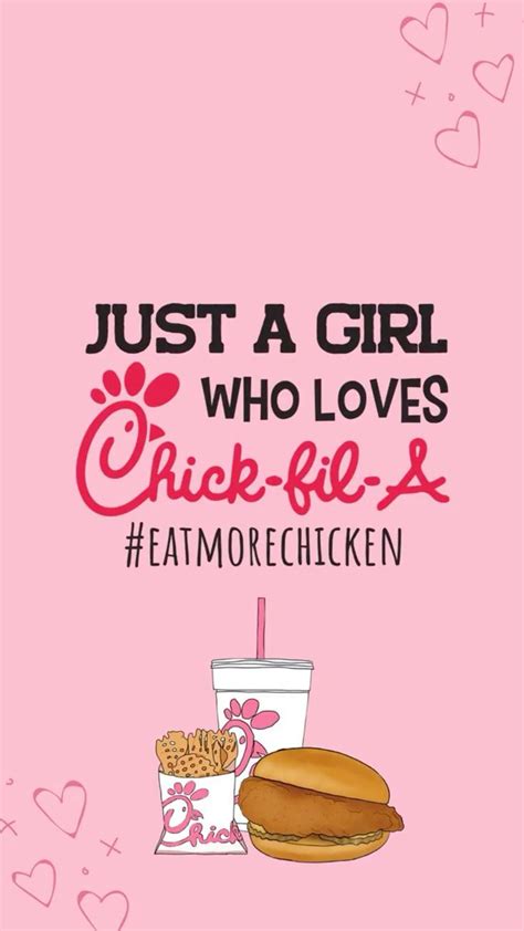 So True Eatmorechicken Chick Fil A Cute Food Wallpaper Eat More