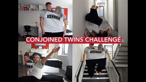 Conjoined Twins Challenge Couple Challenges Youtube