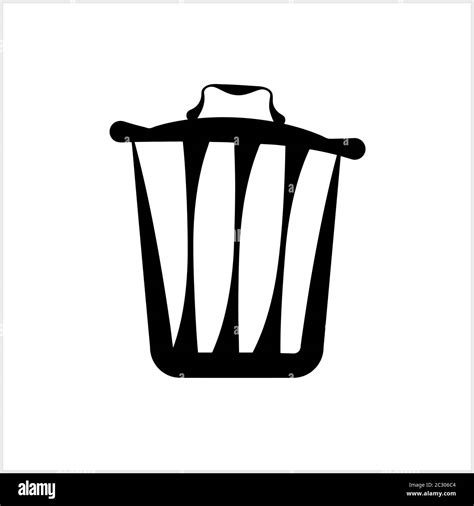 Trash Can Icon Vector Art Illustration Stock Vector Image And Art Alamy