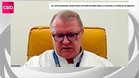 Prof dr Cătălin Codreanu eficacitatea anticorpilor monoclonali la