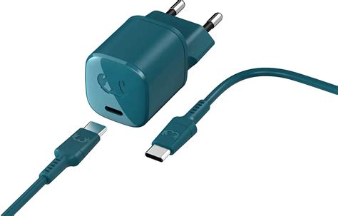 Fresh n Rebel Chargeur USB C mini 18 W avec câble USB C 1 5 m