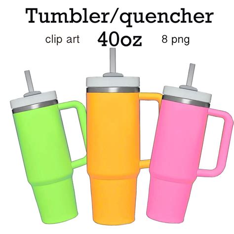 Digital Download 40oz Cup Tumbler Clipart Bundle By Tanya Kart