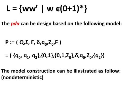 Theory Of Computation Pushdown Automata Pda Lecture