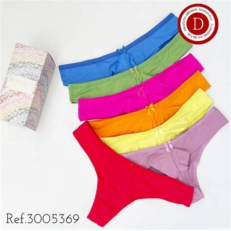 Kit Calcinhas Fio Diamantes Lingerie Shopee Brasil