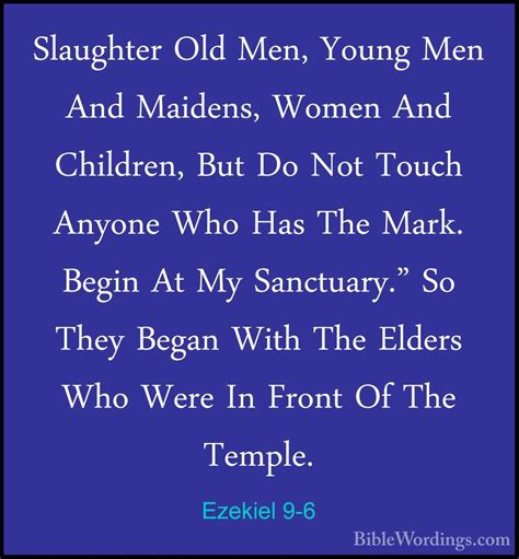 Ezekiel 9 Holy Bible English