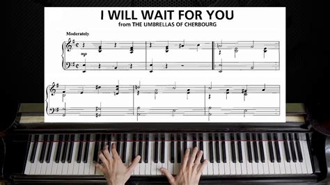 I Will Wait For You Michel Legrand Piano Tutorial Youtube