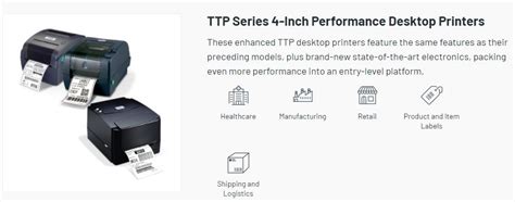 TSC TTP SERIES PRINTER AMT Systems