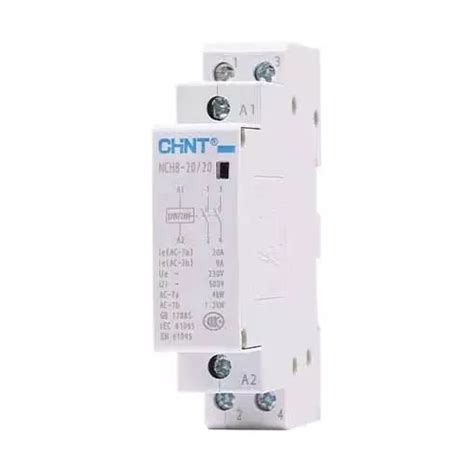 Contactor Modular 230vac 20a 4kw Ac1 2na Chint Riel Din Cuotas Sin