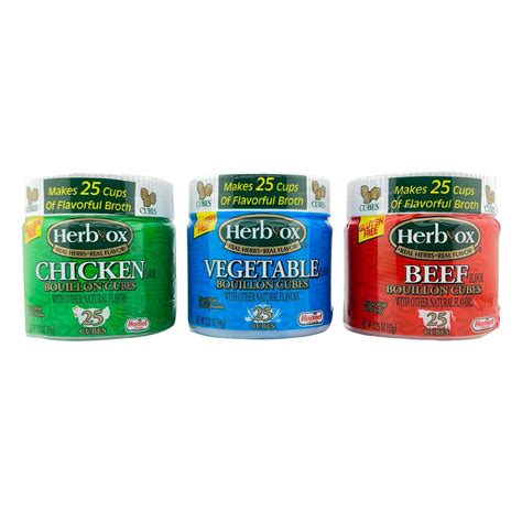 Herb ox Chicken Bouillon Cubes - Beef Bouillon - Vegetable Bouillon