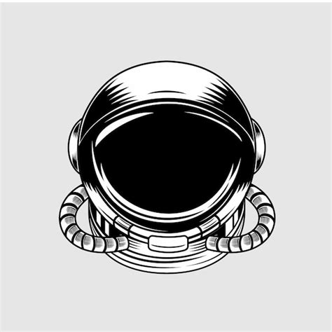 Illustration De Casque D Astronaute Vecteur Premium