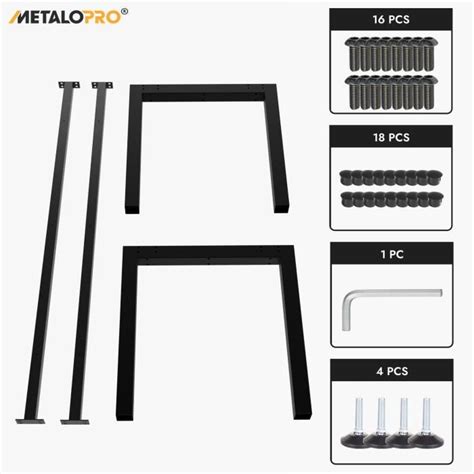 Metalopro Pied De Table M Tal Pieds De Table En Acier Pieds De Bureau