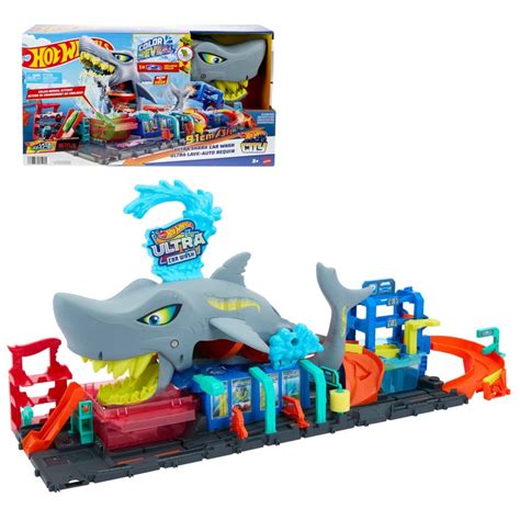 Hot Wheels Hot Wheels City Pista Juguete Lavado De Autos Mega Tibur N Falabella