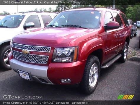 Crystal Red Tintcoat 2012 Chevrolet Tahoe Lt 4x4 Ebony Interior